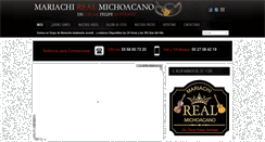 Desktop Screenshot of mariachirealmichoacano.com