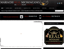 Tablet Screenshot of mariachirealmichoacano.com